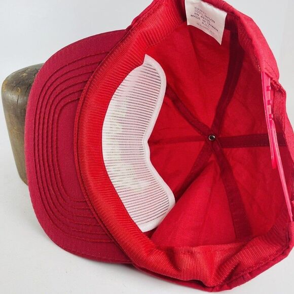 WINSTON The Wrap Embroidered Logo Nylon Snapback Trucker Hat Racing Retro VTG - Picture 8 of 8